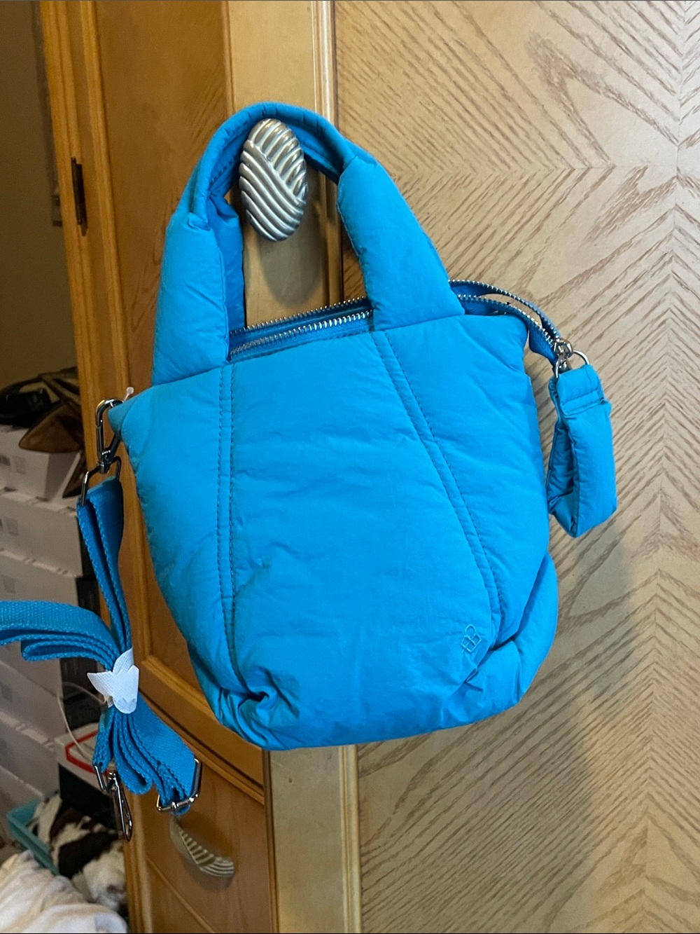 Street level blue crossbody purse